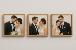 3 lü 25x25 ahşap çerçeve